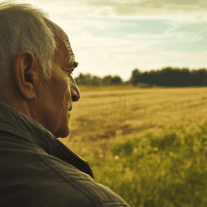 A man looking out over a field. Understanding Mild Cognitive Impairment: What Comes Next?