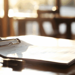 Insurance papers sitting on a kitchen table. Why Insurance Should Cover Dementia Support Apps like Elli Cares